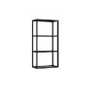 Elita Stelaż wiszący 40/80 BLACK MATT z półkami szklanymi 168186/RE150401107160